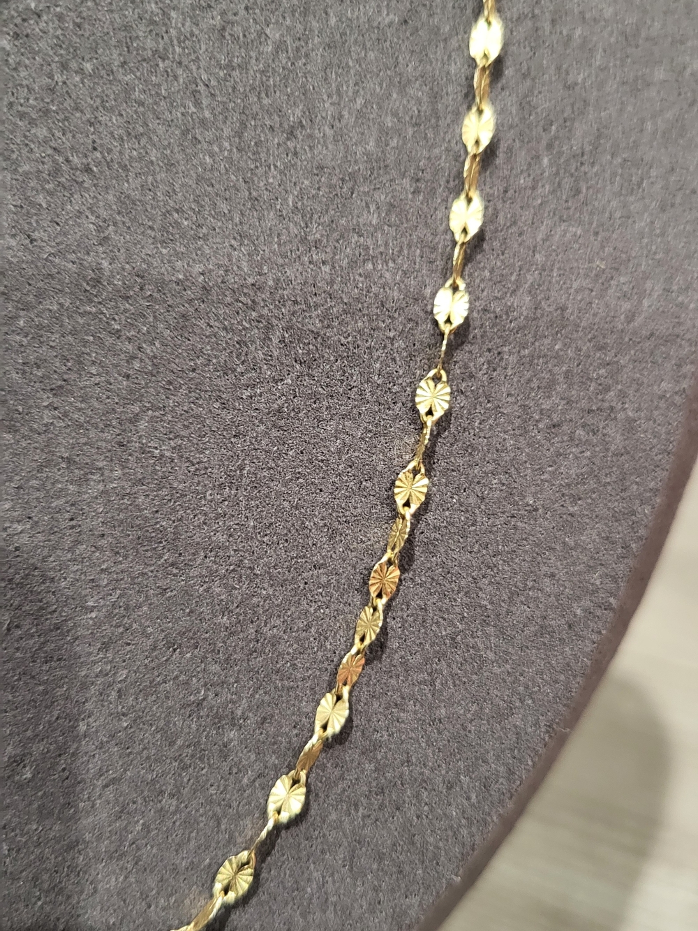 Gold over Sterling Silver Twist Chain 18 Inch Chain- Elegant Women's Jewelry - Picture 2 of 2
